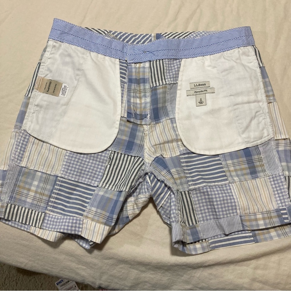 L.L. Bean Women's Patchwork Plaid Shorts‎ | Favorite Fit - Picture 9 of 11